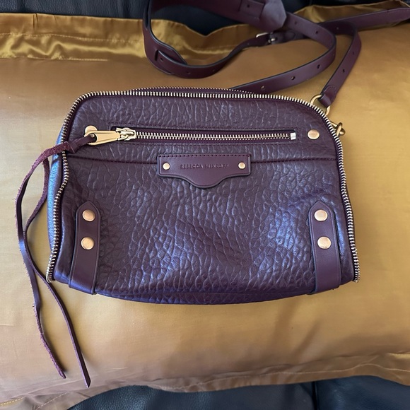Rebecca Minkoff Crossbody Deep Purple like new condition medium size - Picture 1 of 10